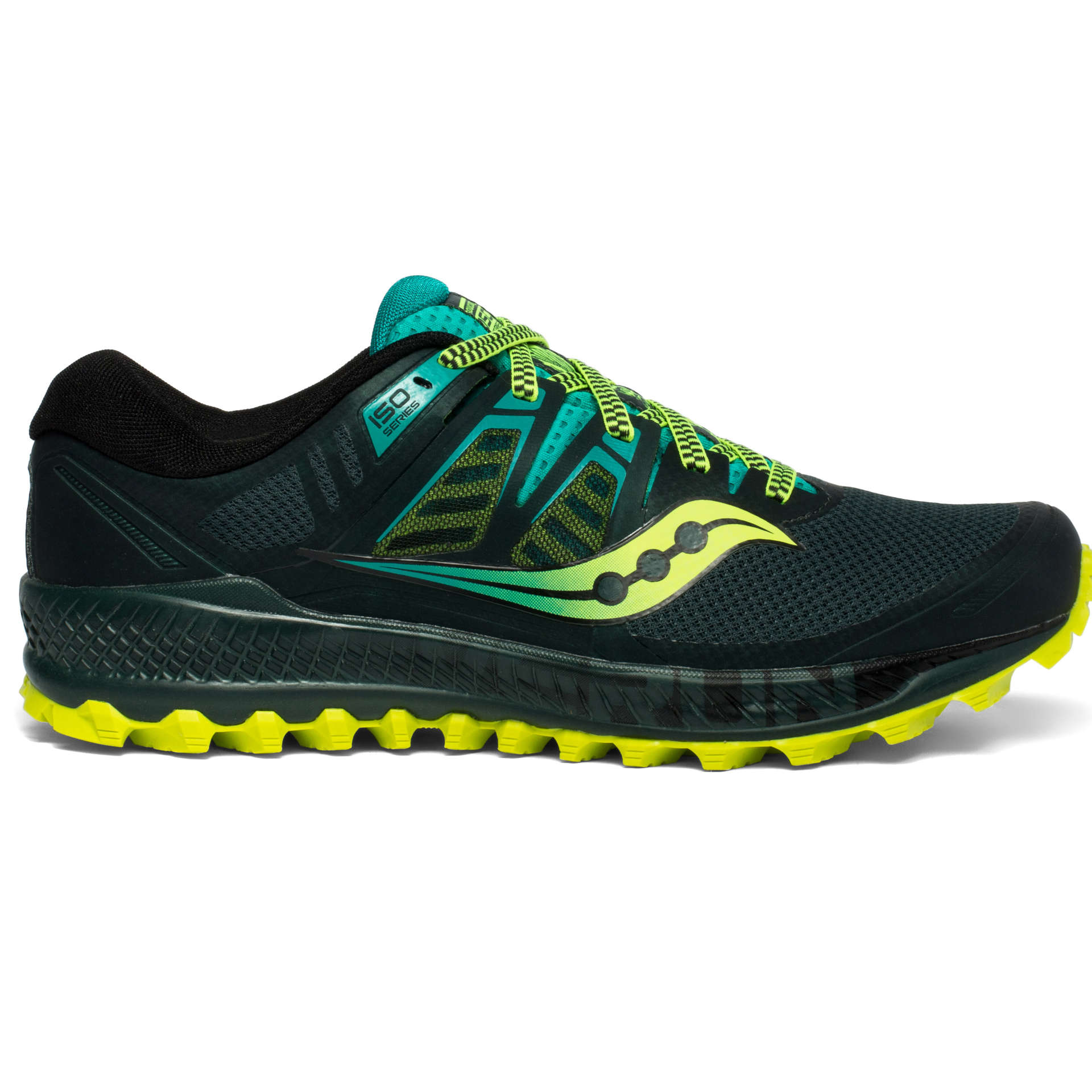 Saucony Peregrine ISO Trail Hardloopschoenen Grijs/Groen Heren