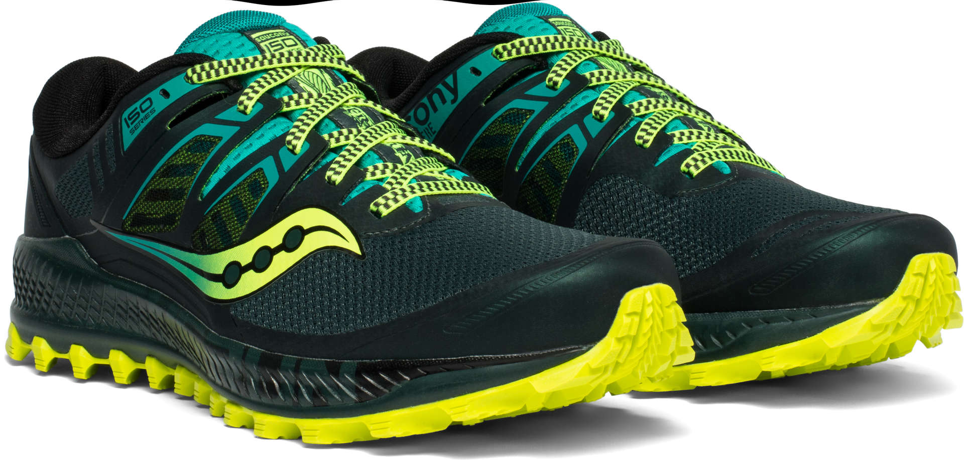 Saucony Peregrine ISO Trail Hardloopschoenen Grijs/Groen Heren