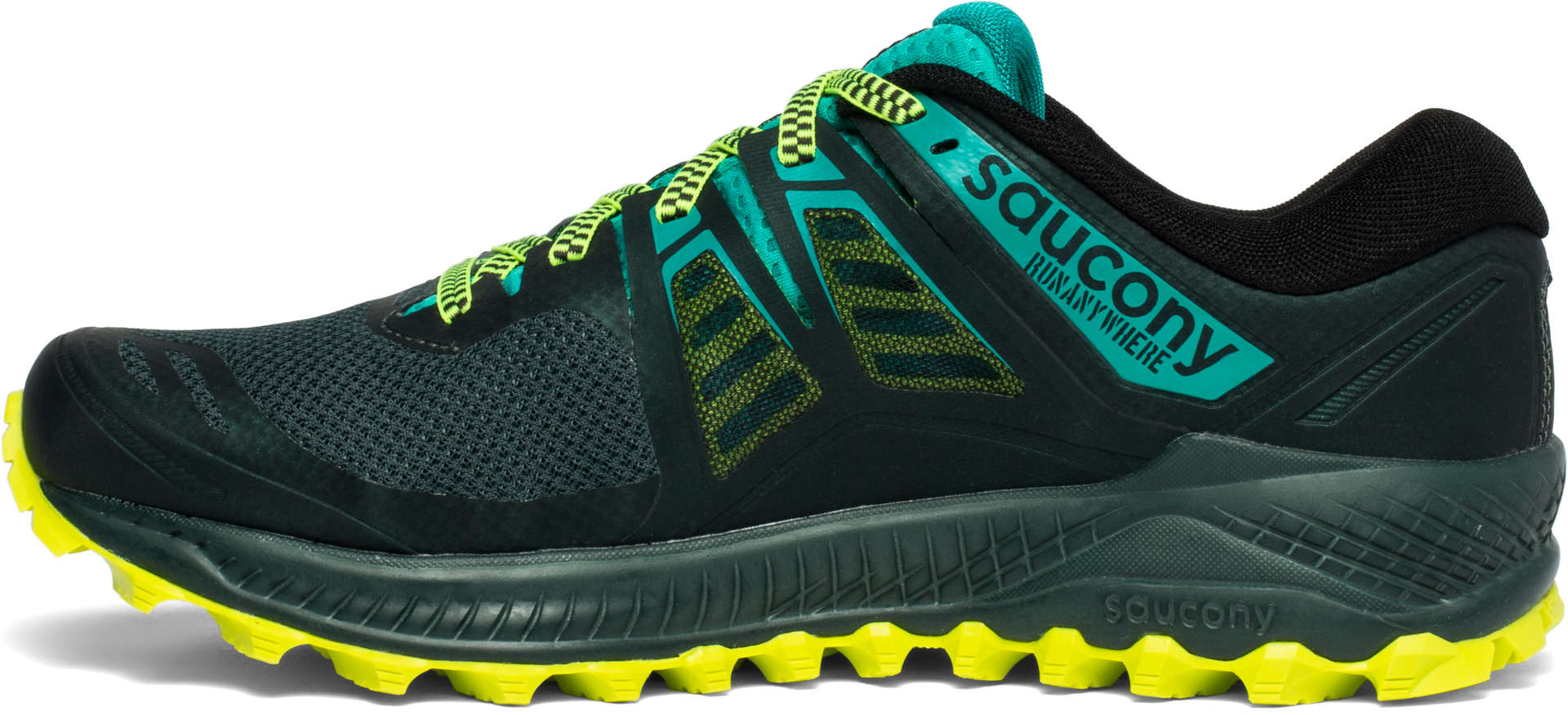 Saucony Peregrine ISO Trail Hardloopschoenen Grijs/Groen Heren