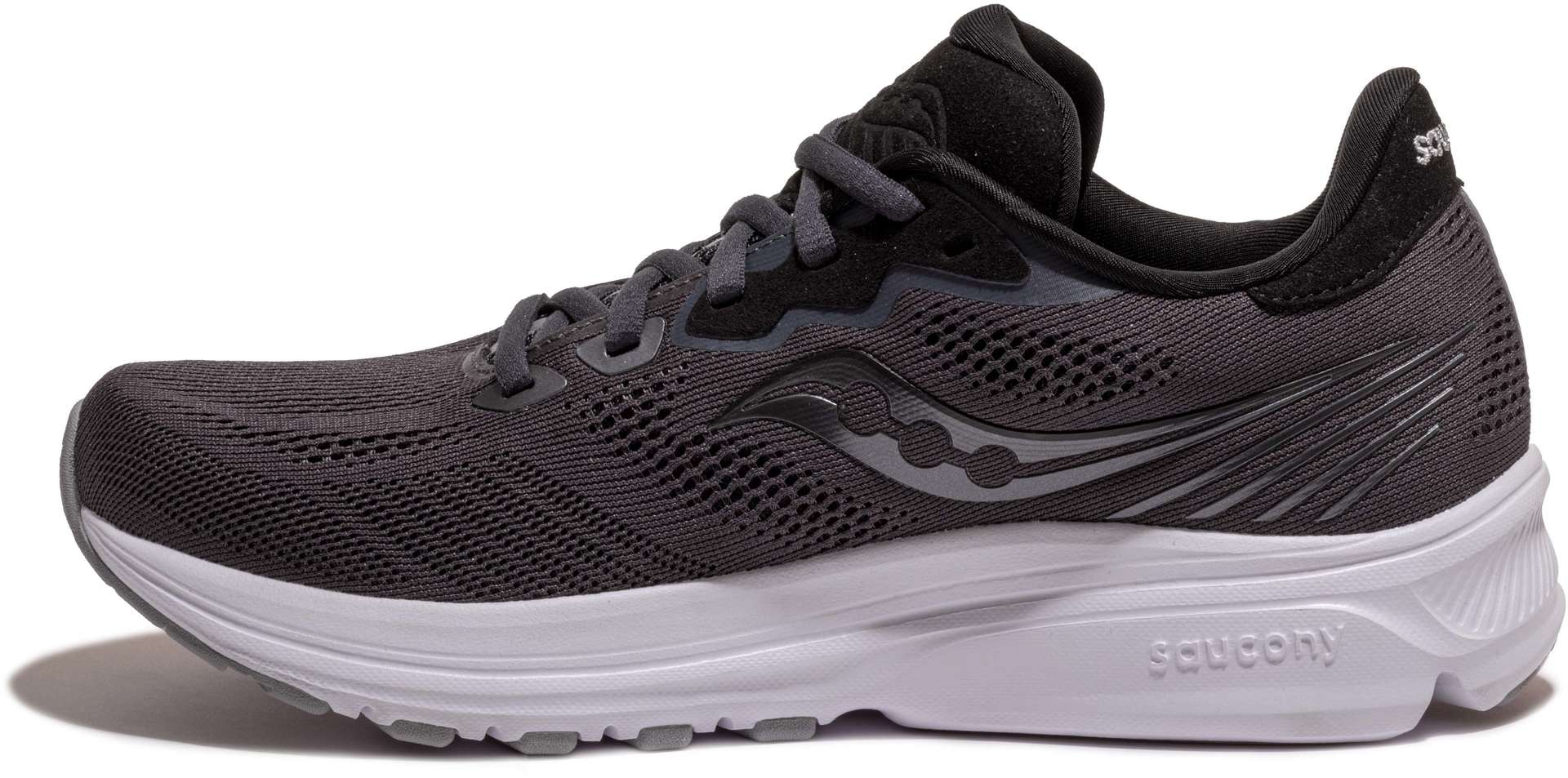 Saucony Ride 14 Hardloopschoenen Grijs/Zwart Dames