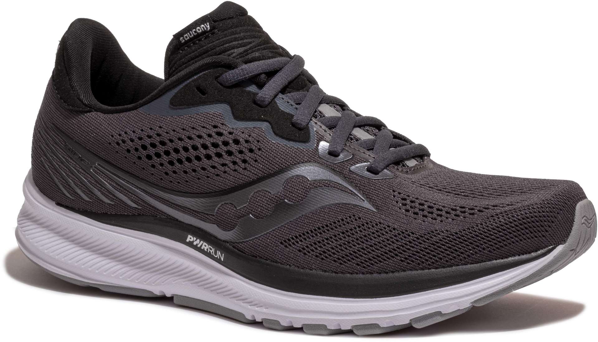 Saucony Ride 14 Hardloopschoenen Grijs/Zwart Dames