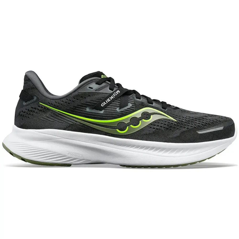 Saucony Guide 16 Hardloopschoenen Zwart/Groen Heren