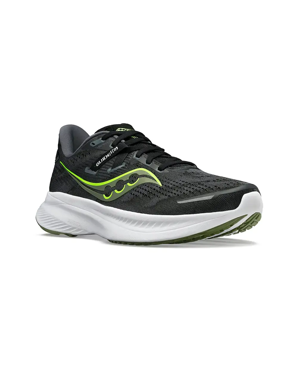 Saucony Guide 16 Hardloopschoenen Zwart/Groen Heren