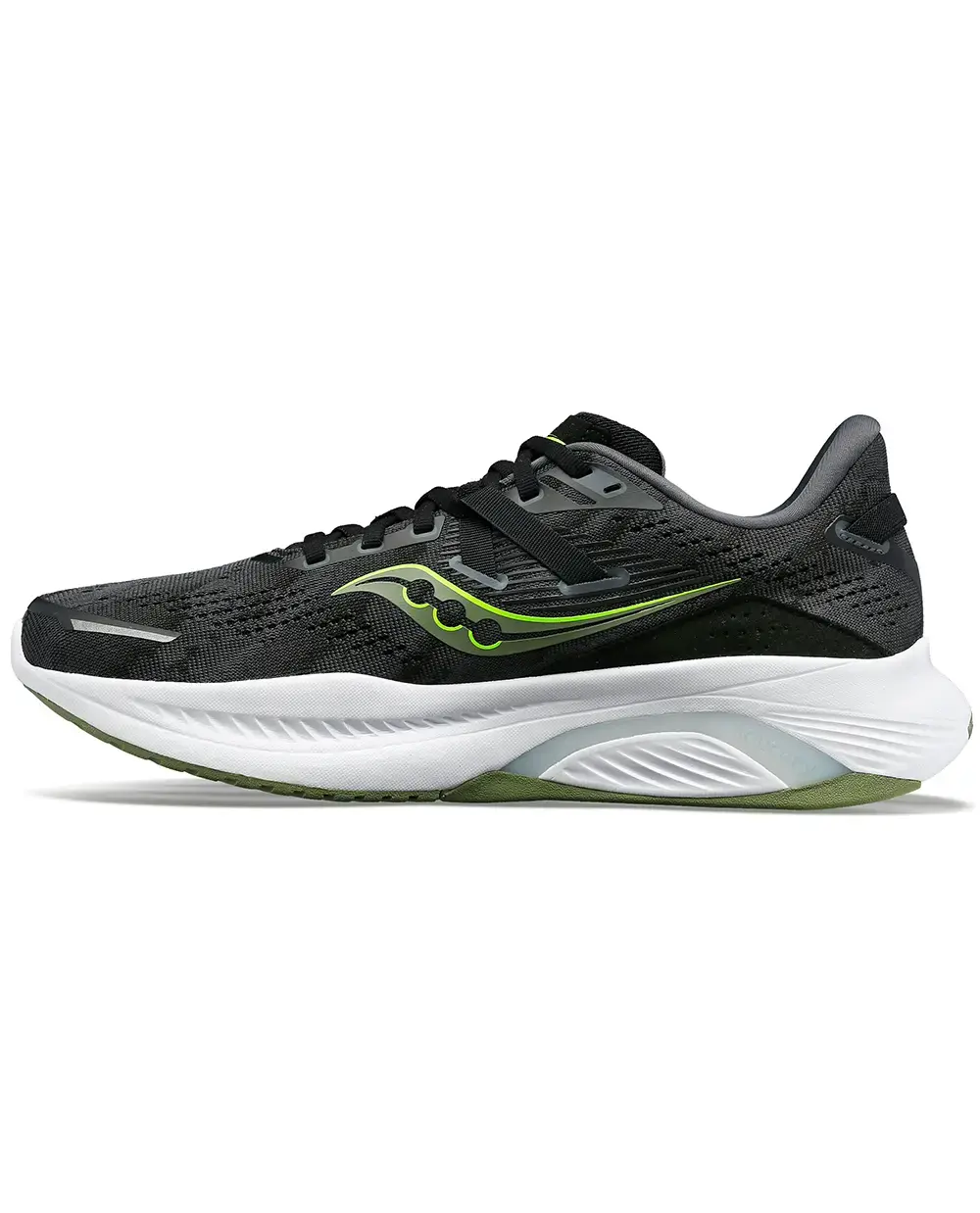 Saucony Guide 16 Hardloopschoenen Zwart/Groen Heren