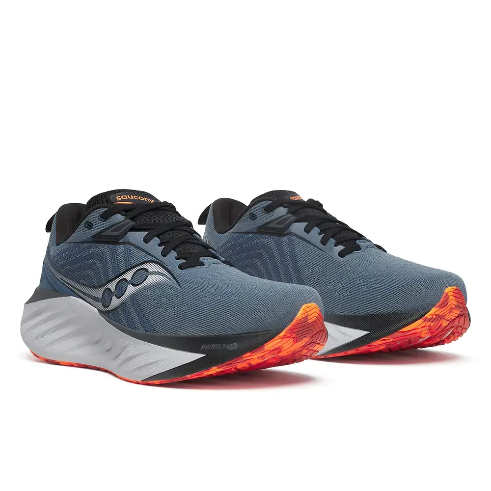 Saucony Triumph 22 Hardloopschoenen Blauw/Zwart/Grijs Heren