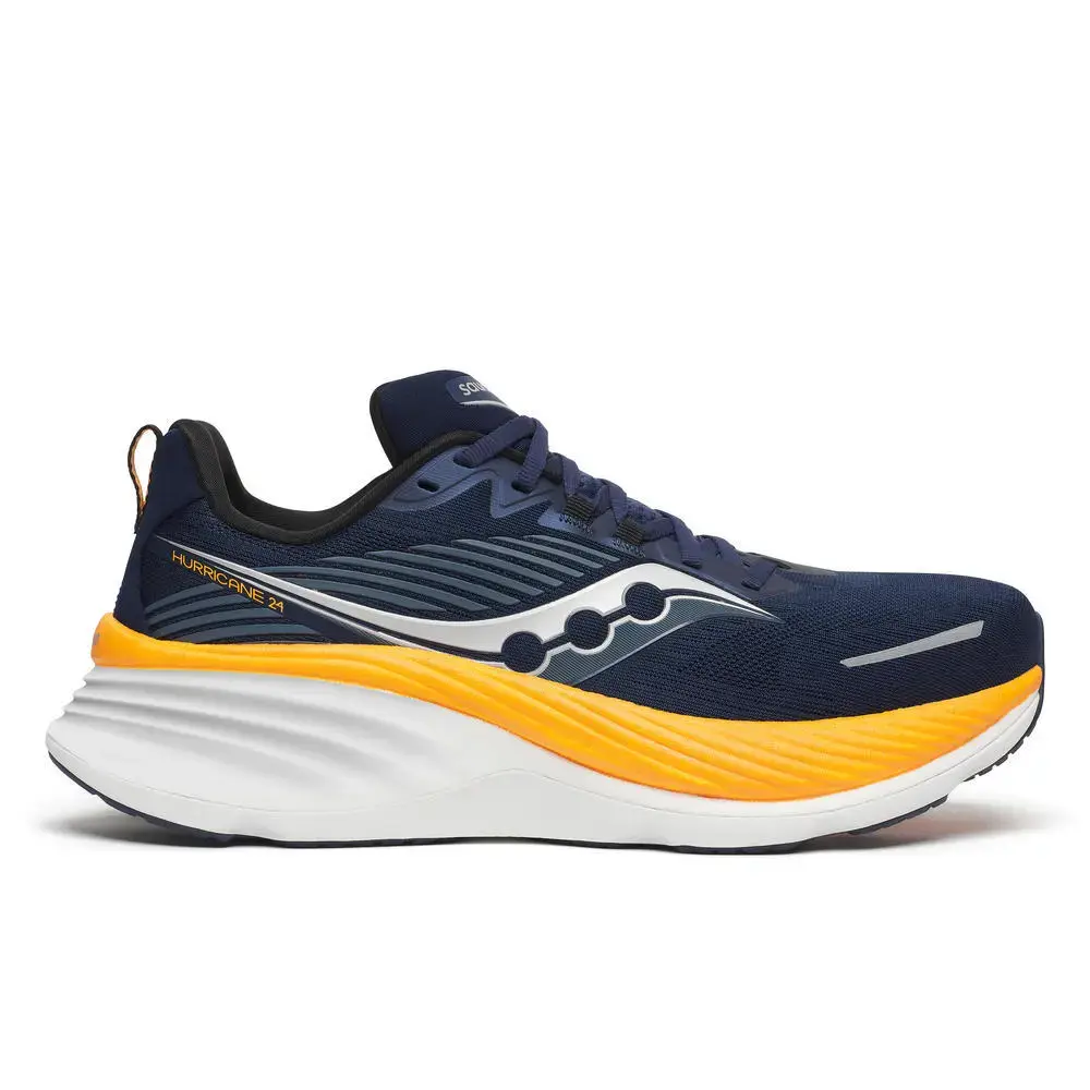 Saucony Hurricane 24 Hardloopschoenen Donkerblauw/Oranje Heren