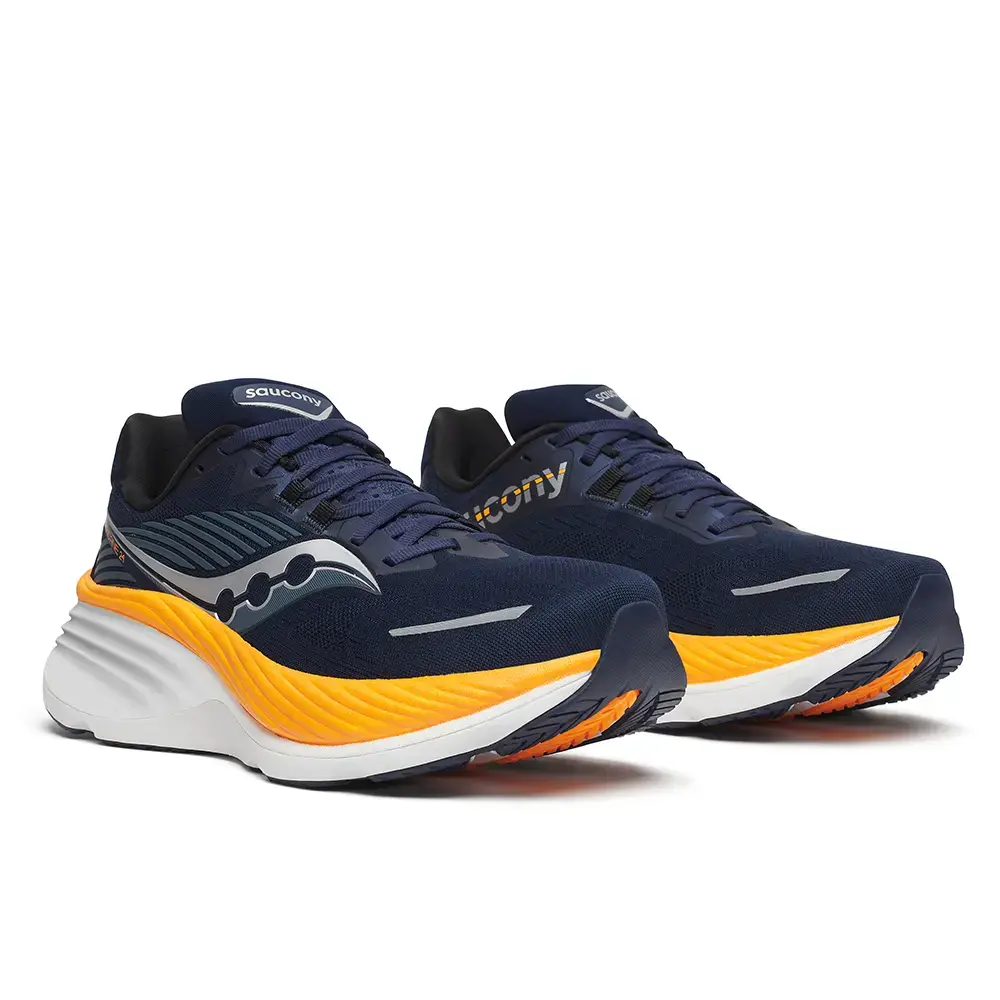 Saucony Hurricane 24 Hardloopschoenen Donkerblauw/Oranje Heren