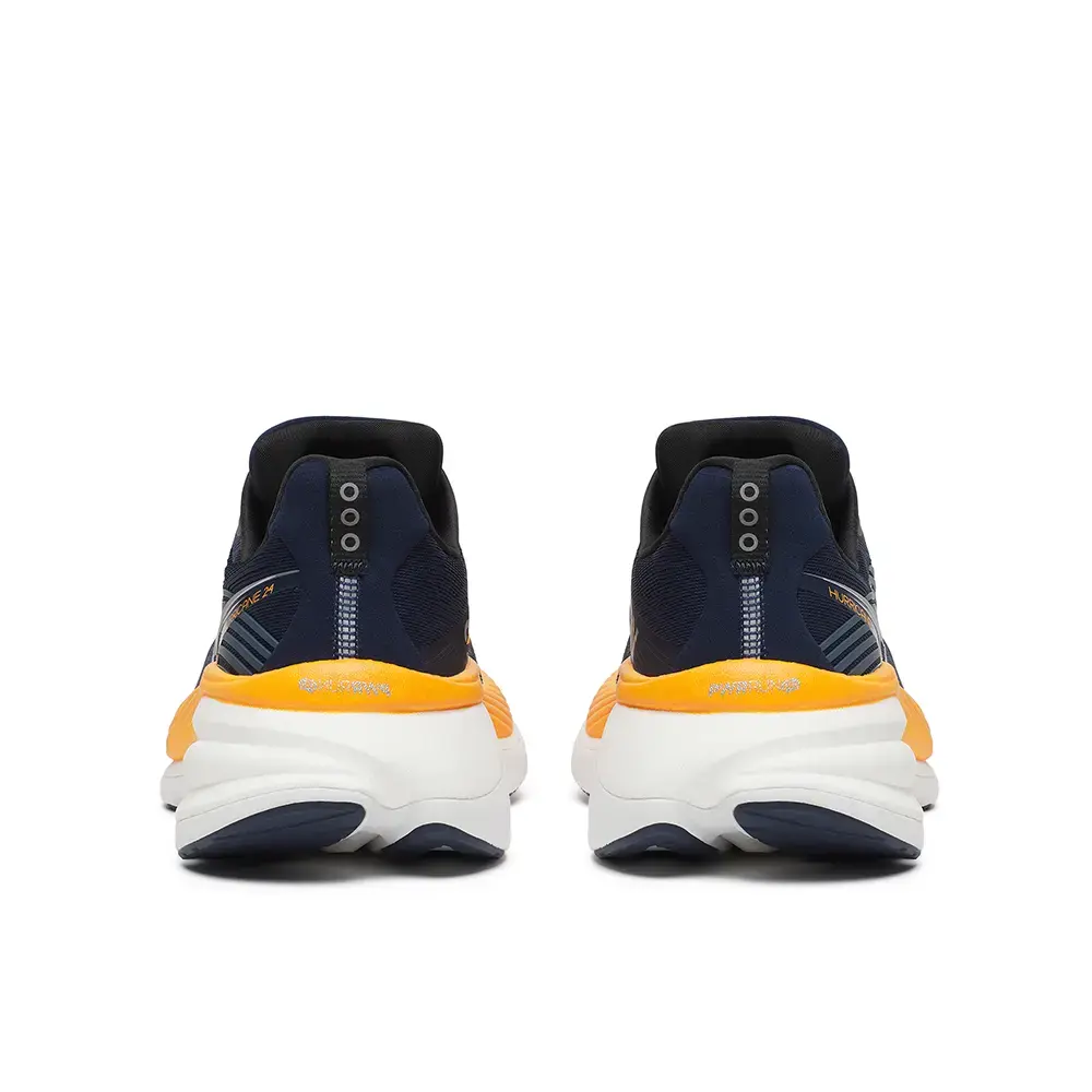 Saucony Hurricane 24 Hardloopschoenen Donkerblauw/Oranje Heren