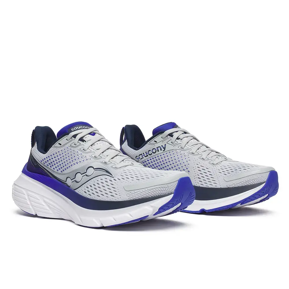 Saucony Guide 17 Hardloopschoenen Grijs/Paars Heren