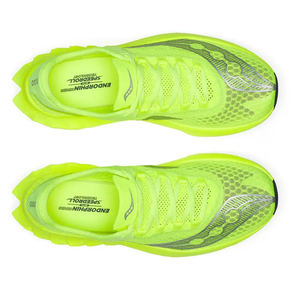 Saucony Endorphin Pro 4 Hardloopschoenen Geel/Zilver Dames