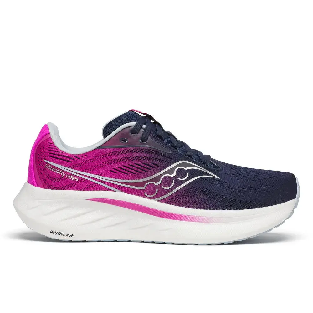 Saucony Ride 18 Hardloopschoenen Donkerblauw/Paars Dames