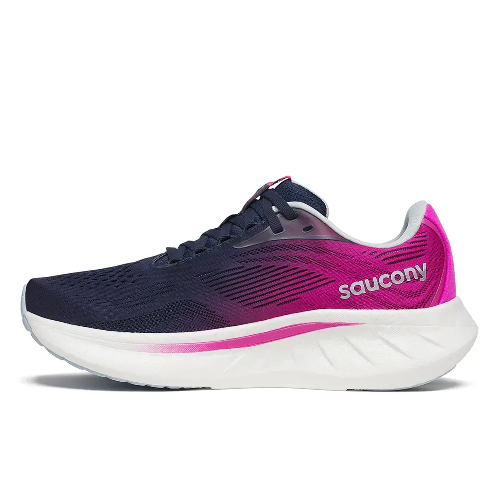 Saucony Ride 18 Hardloopschoenen Donkerblauw/Paars Dames