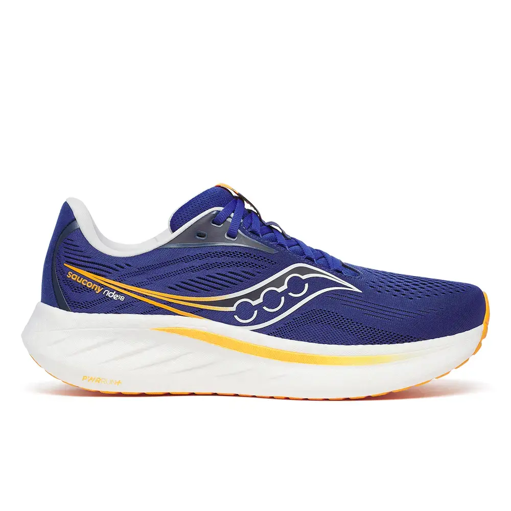 Saucony Ride 18 Hardloopschoenen Blauw/Oranje Heren