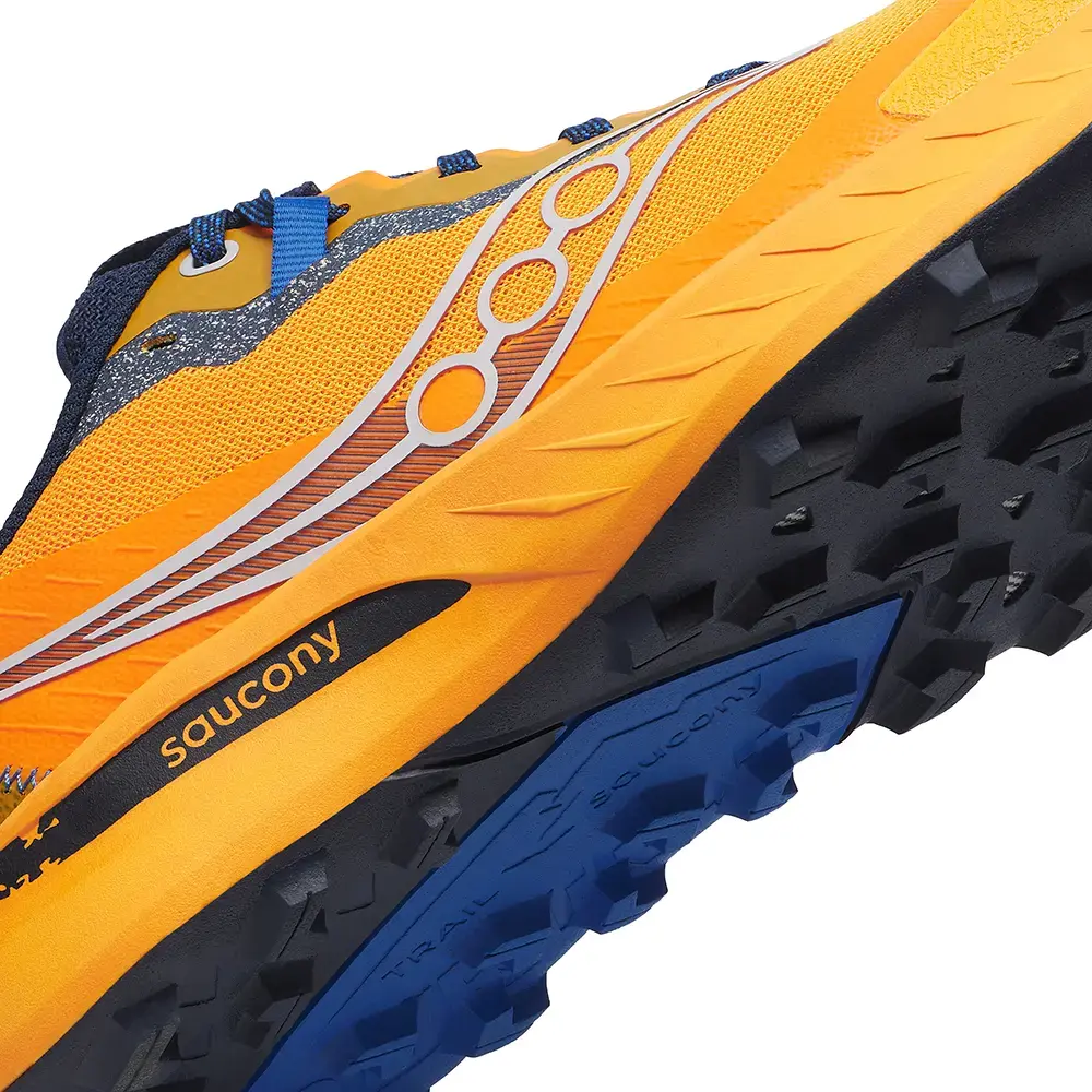 Saucony Peregrine 15 Trail Hardloopschoenen Oranje/Blauw Heren