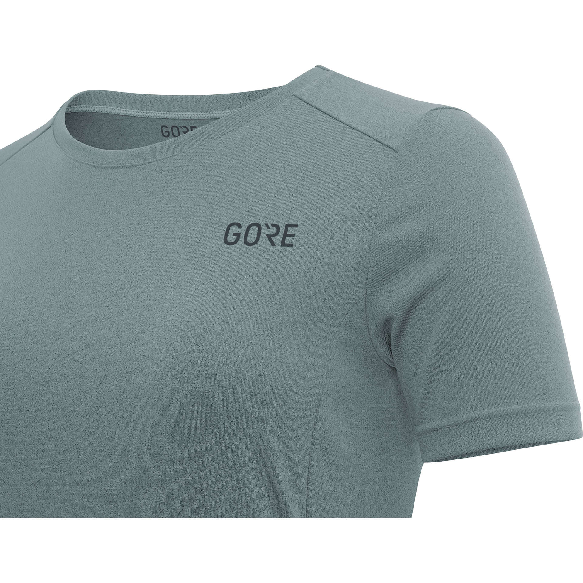 GORE Wear R3 Melange Hardloopshirt Korte Mouwen GrijsBlauw Dames