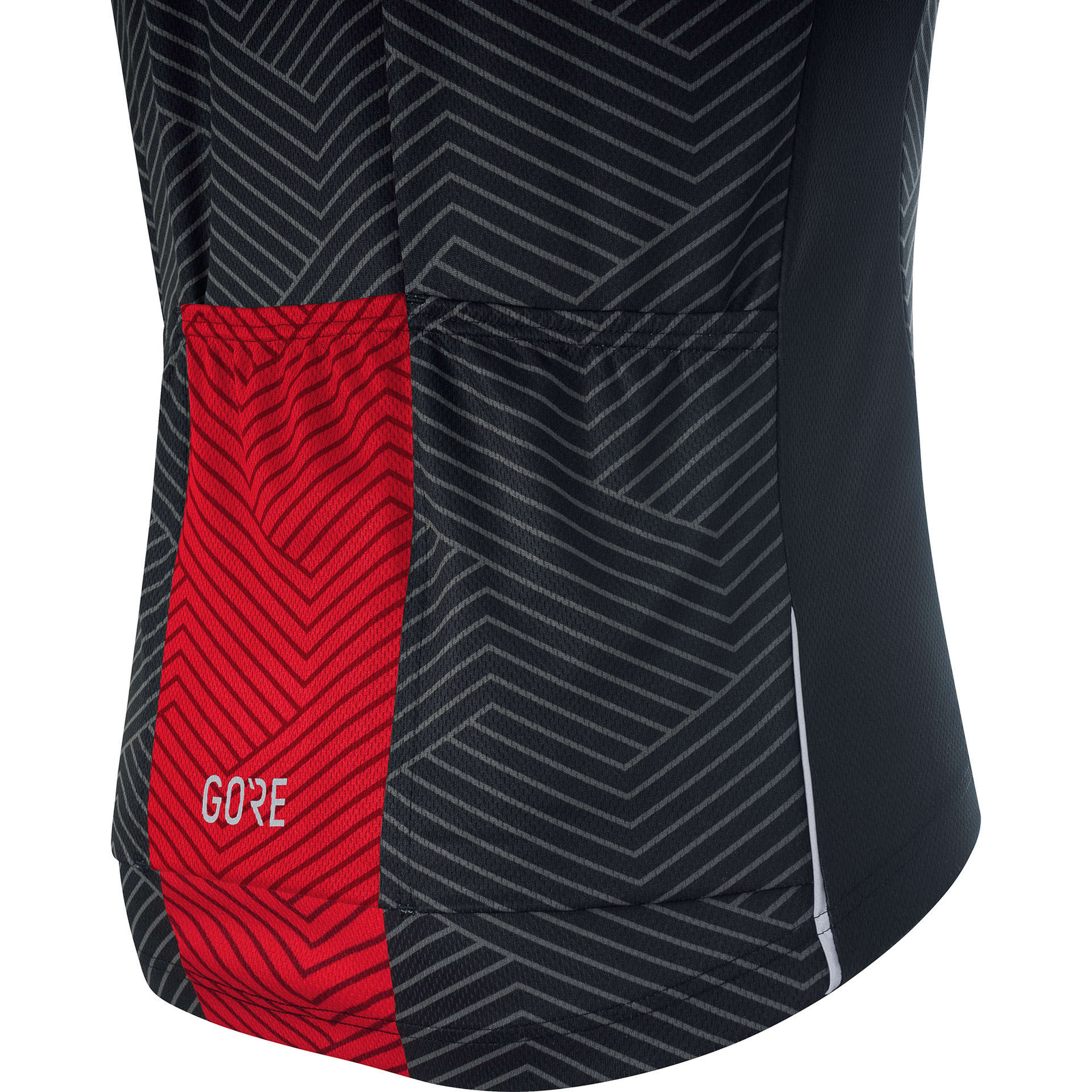 GORE Wear C3 Fietsshirt Korte Mouwen Grijs/Rood Heren