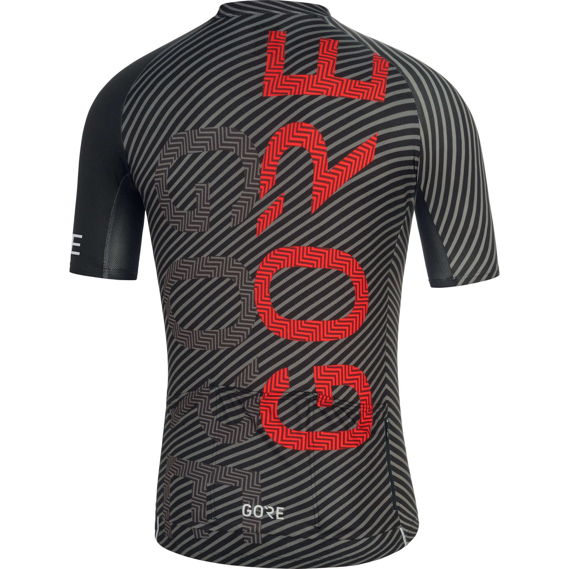 GORE Wear C3 Brand Fietsshirt Korte Mouwen Zwart/Rood Heren