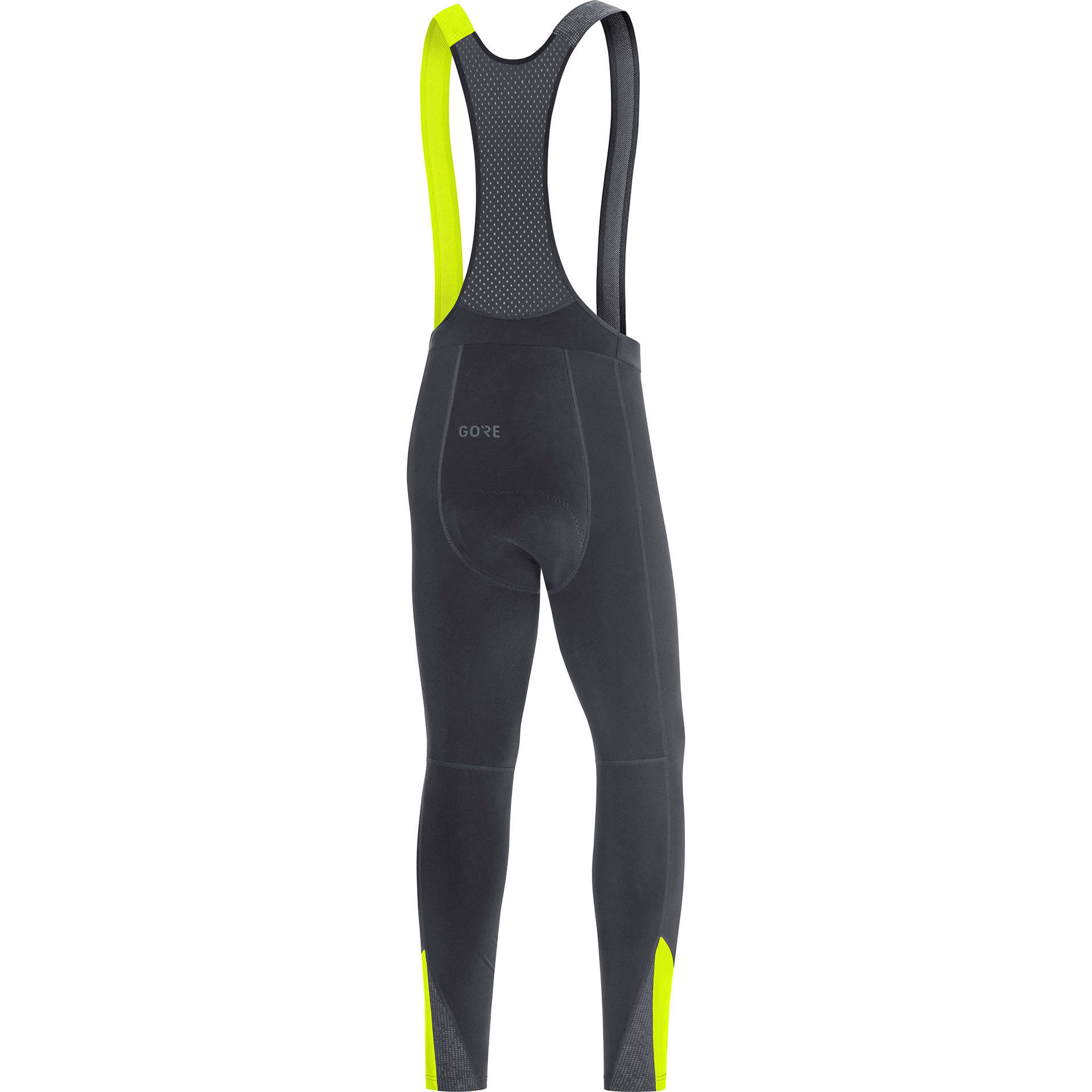 GORE Wear C5 Thermo+ Fietsbroek Lang Met Zeem Zwart/Neon Geel Heren