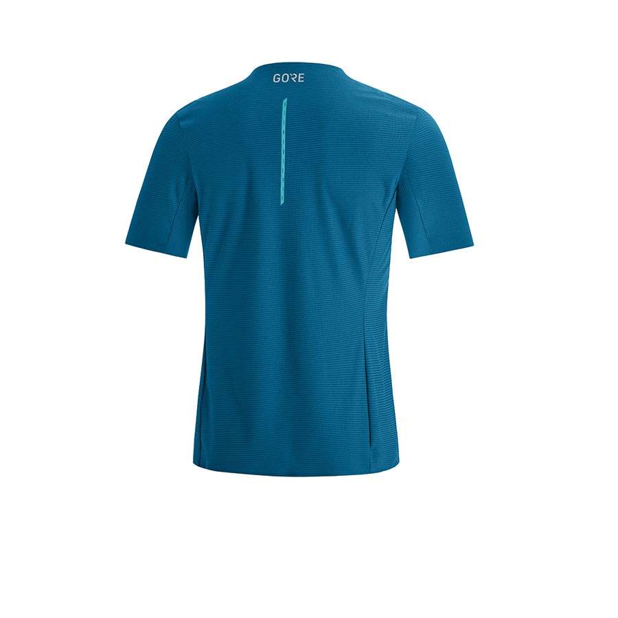 GORE Wear Contest Hardloopshirt Korte Mouwen Blauw Heren