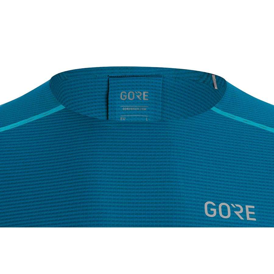 GORE Wear Contest Hardloopshirt Korte Mouwen Blauw Heren