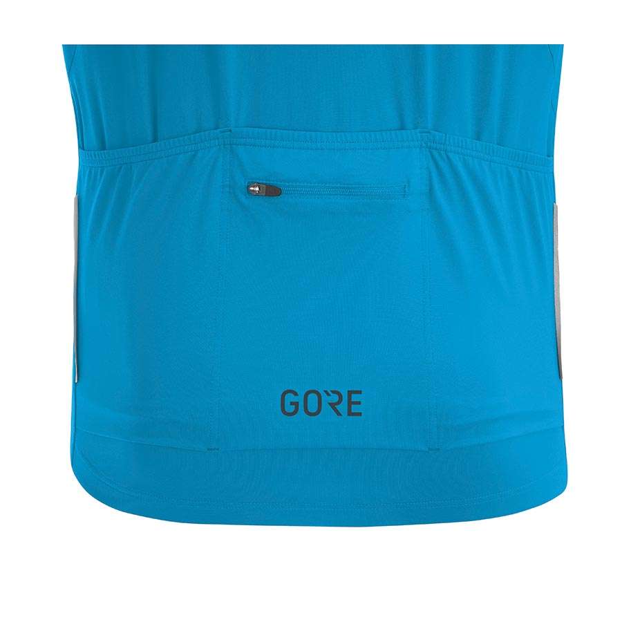 GORE Wear C5 Fietsshirt Korte Mouwen Blauw/Wit/Zwart Heren 