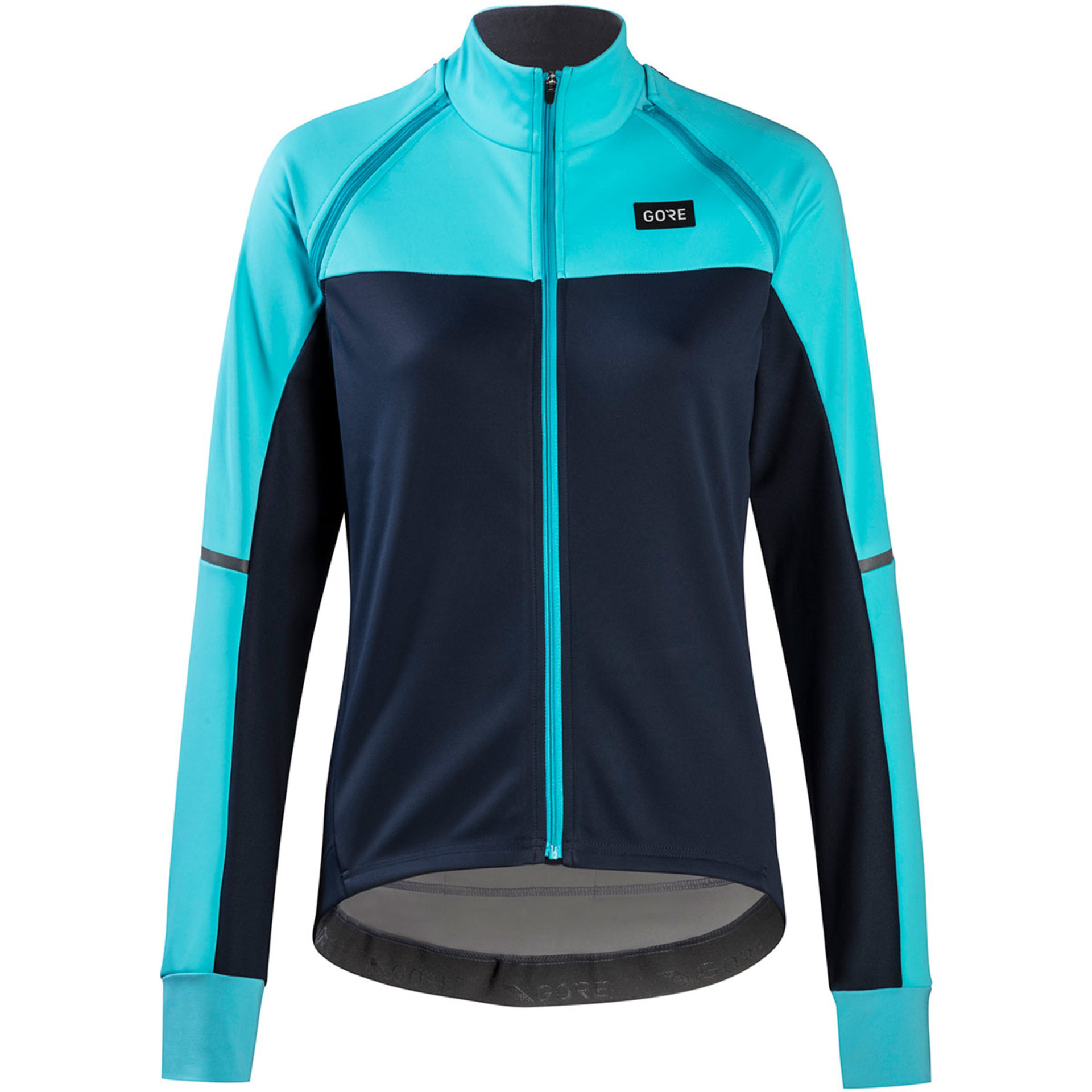 GORE Wear Phantom Fietsjack Zwart/Blauw Dames