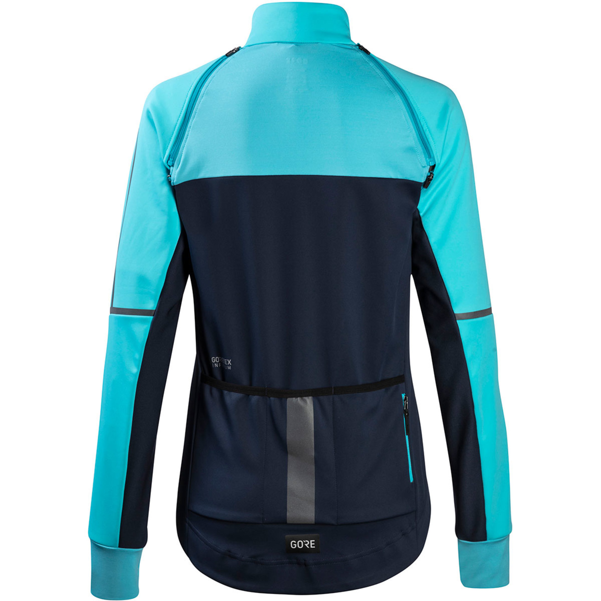 GORE Wear Phantom Fietsjack Zwart/Blauw Dames