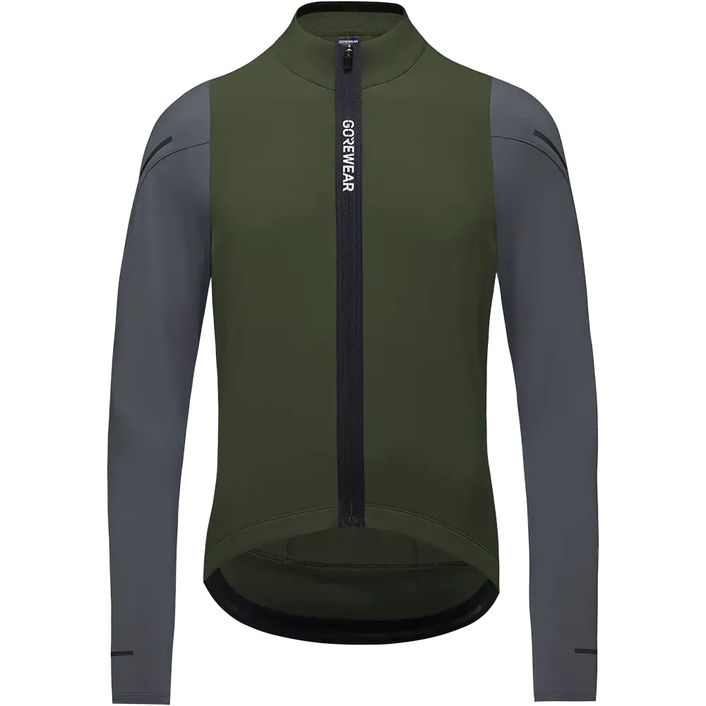 GORE Wear Spinshift Thermo Fietsshirt Lange Mouwen Groen/Grijs Heren