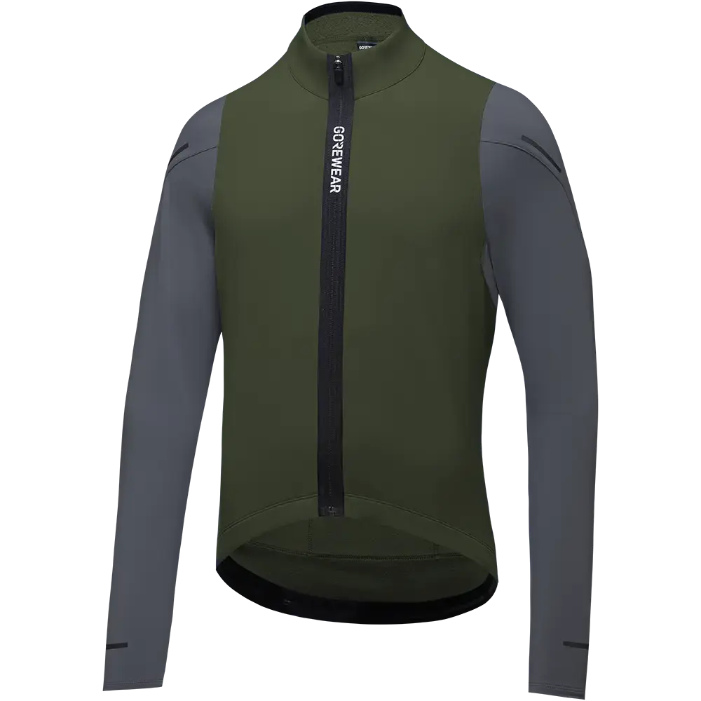 GORE Wear Spinshift Thermo Fietsshirt Lange Mouwen Groen/Grijs Heren