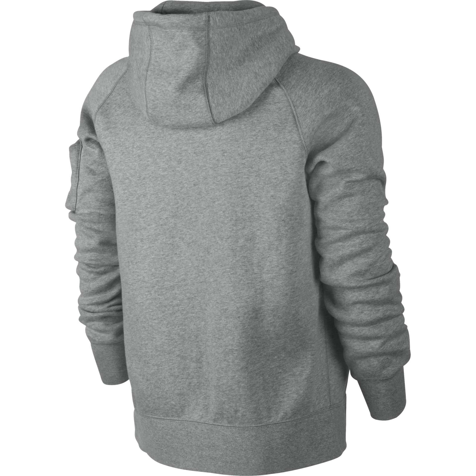 Nike Ace FLC Hoody Met Rits Grijs