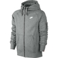 Nike Ace FLC Hoody Met Rits Grijs