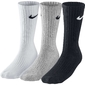 Nike 3PPK Value Cotton Crew-SMLX Sokken Zwart/Grijs/Wit