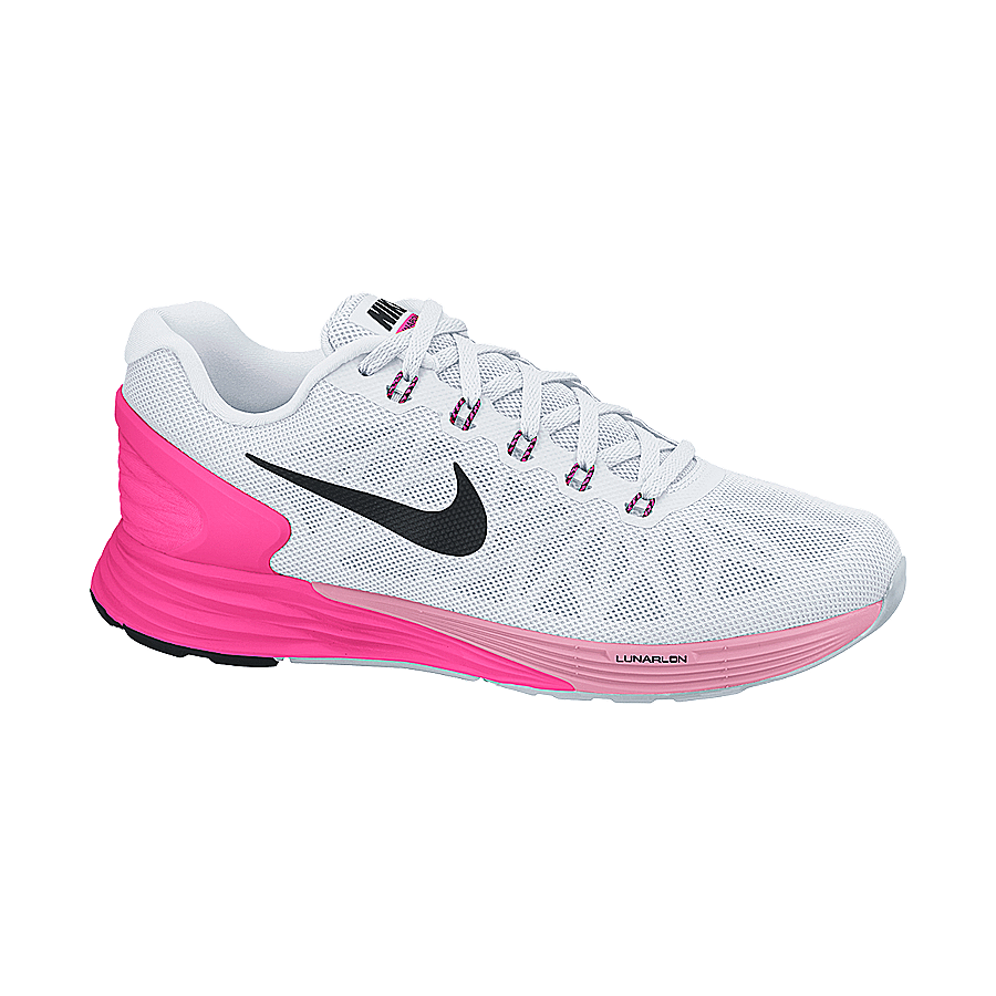 syndroom innovatie voor de helft Nike LunarGlide 6 Hardloopschoenen Wit/Roze Dames koop je bij Futurumshop.nl