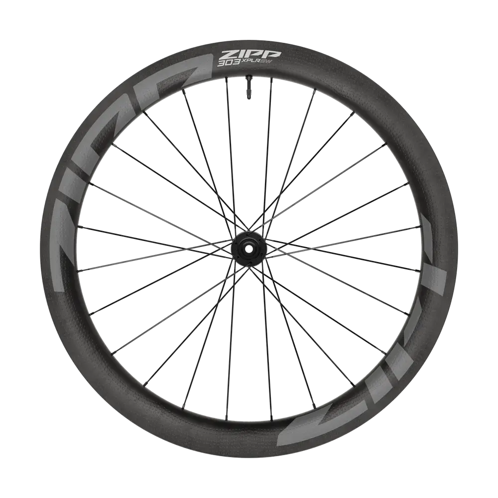 Zipp 303 XPLR SW A1 Tubeless Disc Carbon Voorwiel Zwart