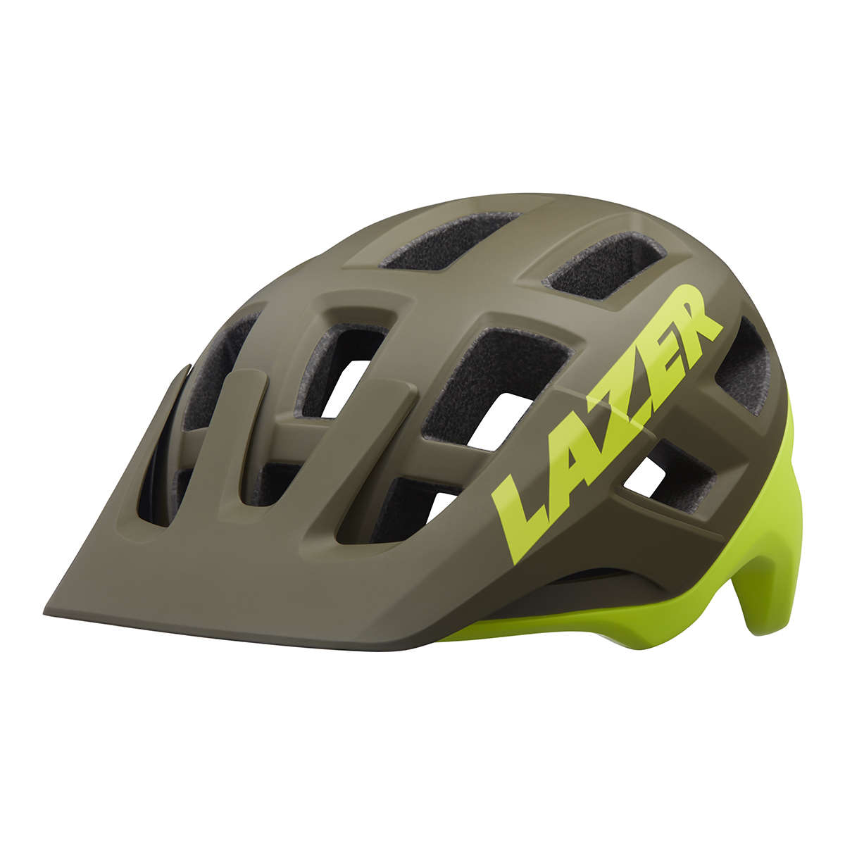 Lazer Coyote MTB Fietshelm Mat Groen/Flash Geel