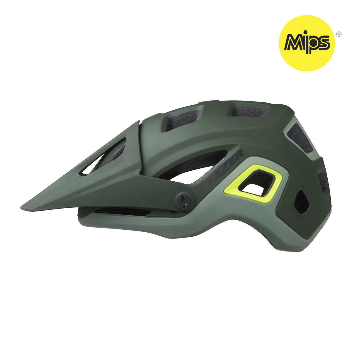 Lazer Impala MIPS MTB Fietshelm Groen/Fluor Geel 