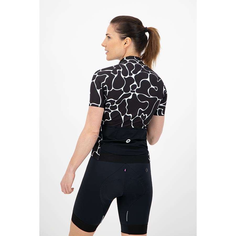 Assos UMA GT Summer Voganski Fietsshirt Korte Mouwen Zwart/Wit Dames