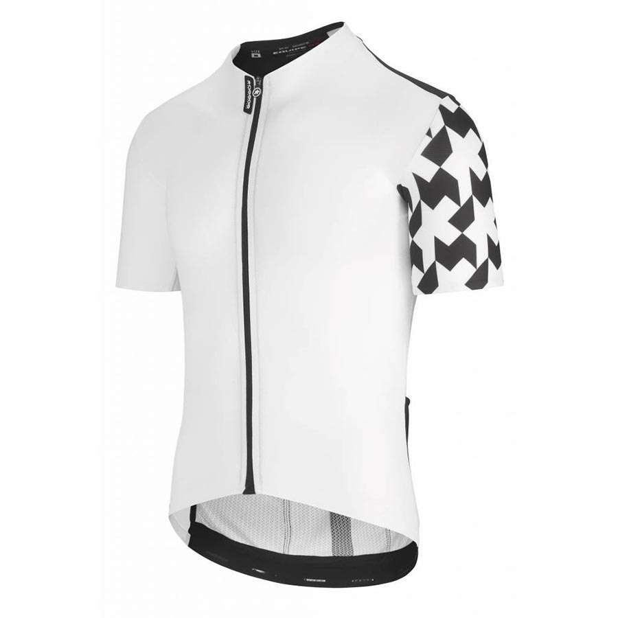 Assos Equipe RS Aero Fietsshirt Korte Mouwen Wit/Zwart Heren