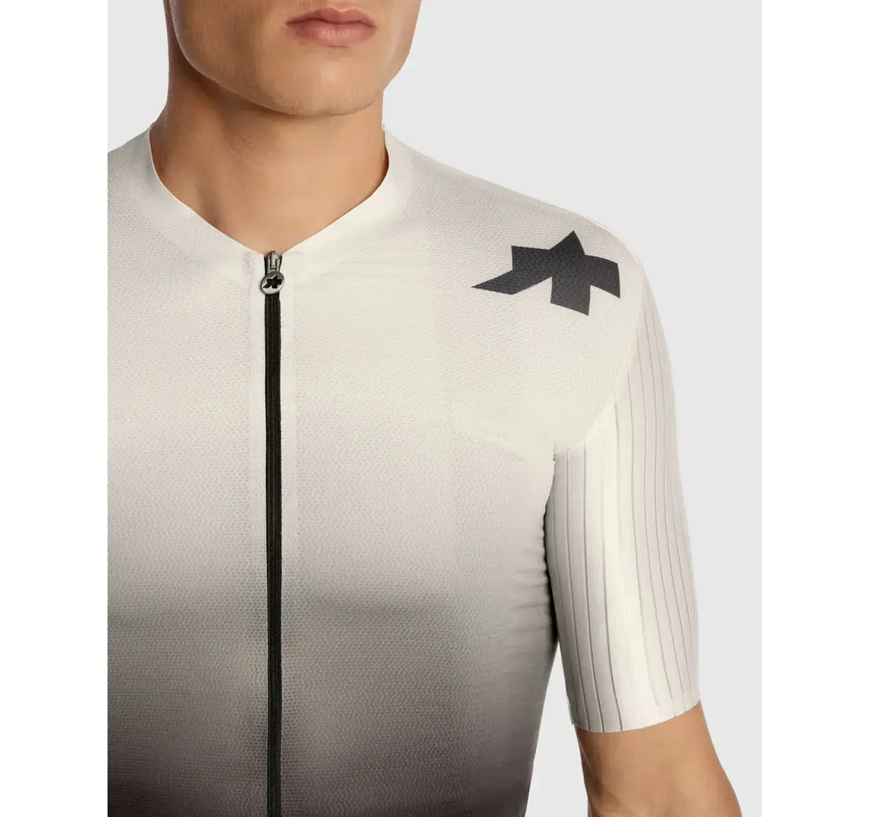 Assos Equipe RS S11 Fietsshirt Korte Mouwen Beige/Zwart Heren