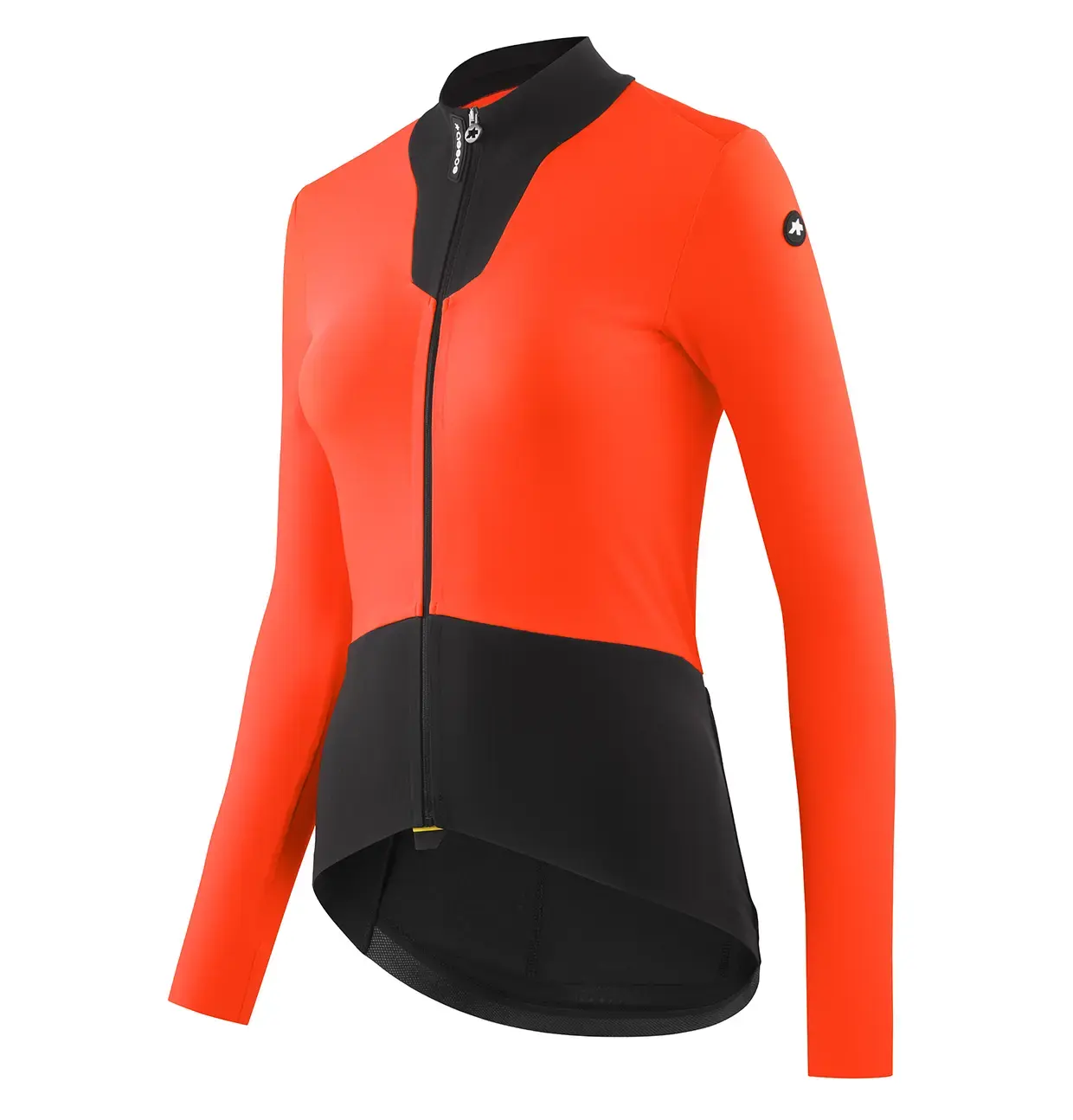 Assos DYORA R Spring Fall S11 Fietsshirt Lange Mouwen Oranje/Zwart Dames