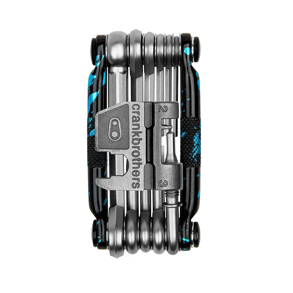 Crankbrothers Multi-17 Splatter Limited Edition Multitool Zwart/Blauw