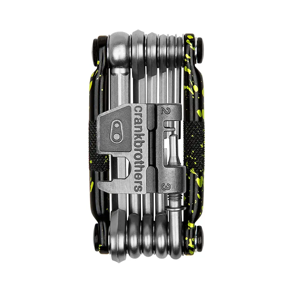 Crankbrothers Multi-17 Splatter Limited Edition Multitool Zwart/Groen