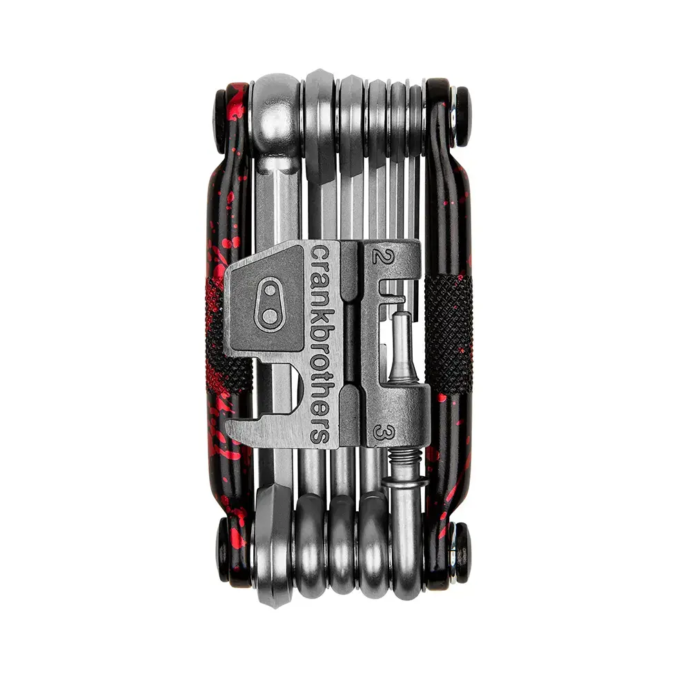 Crankbrothers Multi-17 Splatter Limited Edition Multitool Zwart/Rood