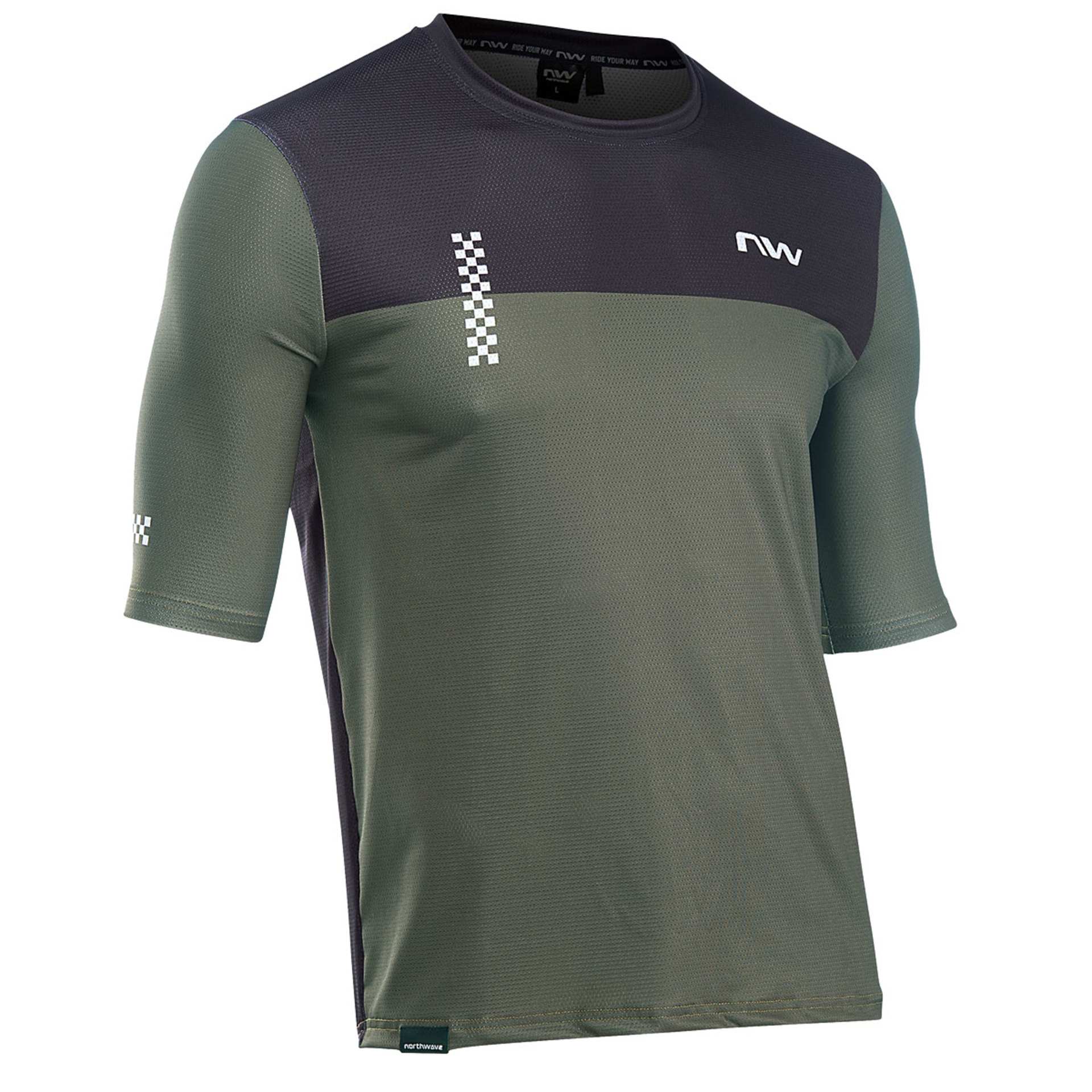 Northwave Xtrail 2 MTB Fietsshirt Korte Mouwen Groen/Zwart Heren