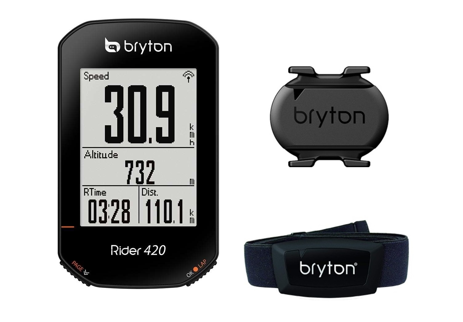 Vaarwel grote Oceaan klok Bryton Rider 420T GPS Fietscomputer met Hartslagmeter en Cadanssensor Zwart  koop je bij Futurumshop.nl