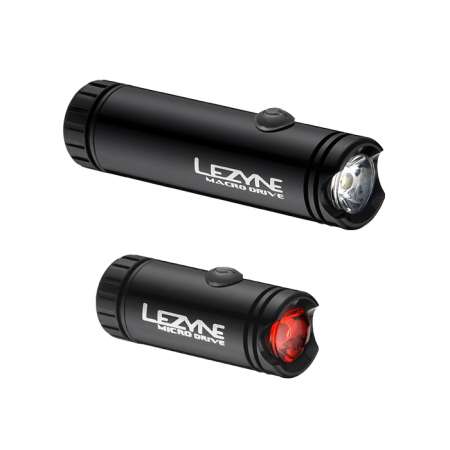 Lezyne Led Macro Drive Verlichtingsset Zwart Hi Gloss