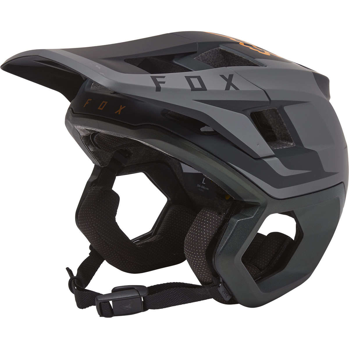 Fox Dropframe Pro MIPS MTB Fietshelm Mat Zwart/Goud