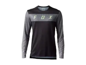 Fox Flexair Arcadia MTB Fietsshirt Lange Mouwen Zwart/Grijs Heren