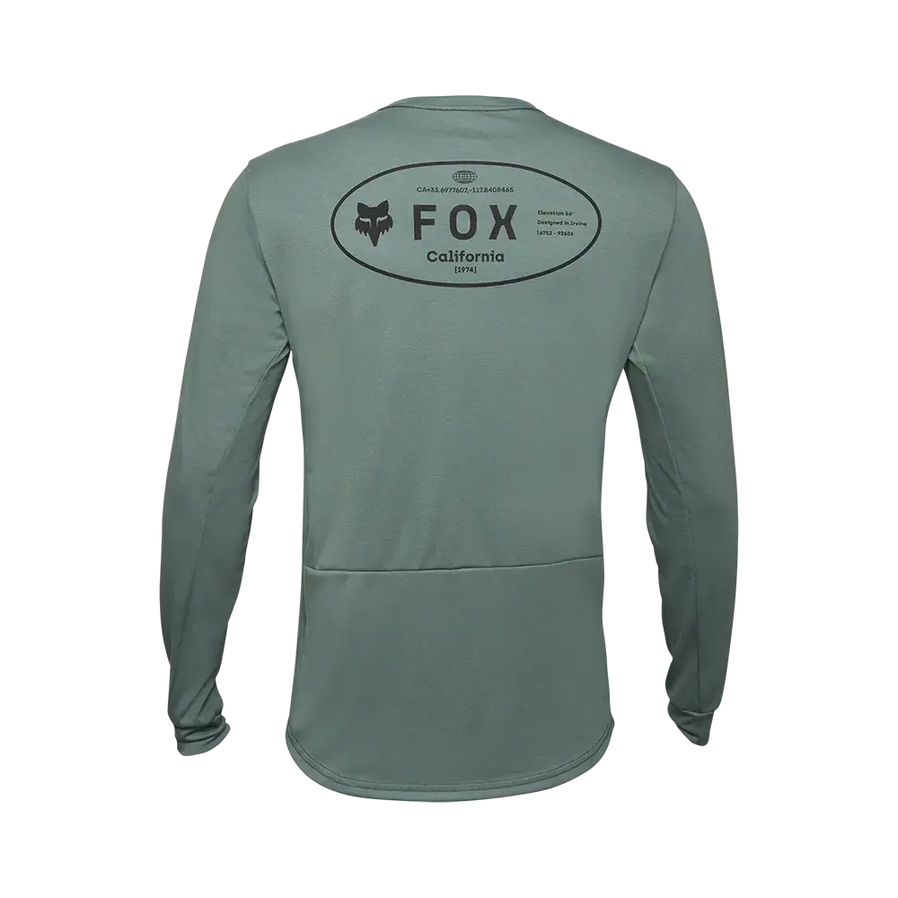 Fox Ranger DR MD MTB Fietsshirt Lange Mouwen Groen Heren