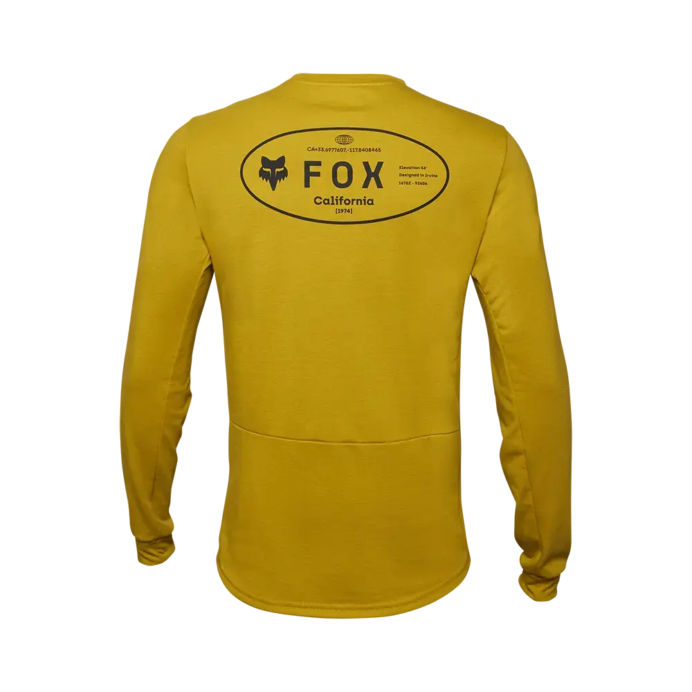 Fox Ranger DR MD MTB Fietsshirt Lange Mouwen Geel Heren